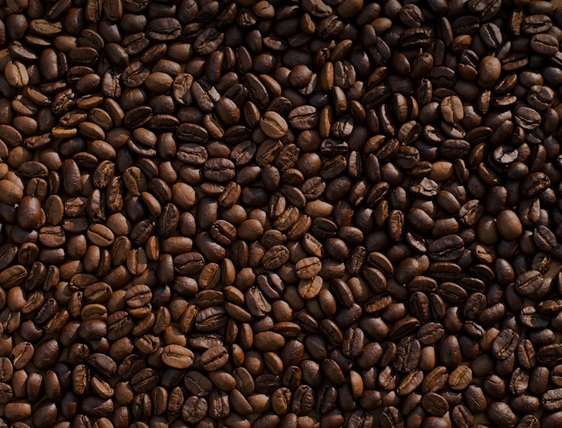 Coffee beans roasted